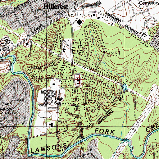 Topographic Map of Westminster Presbyterian Church, SC