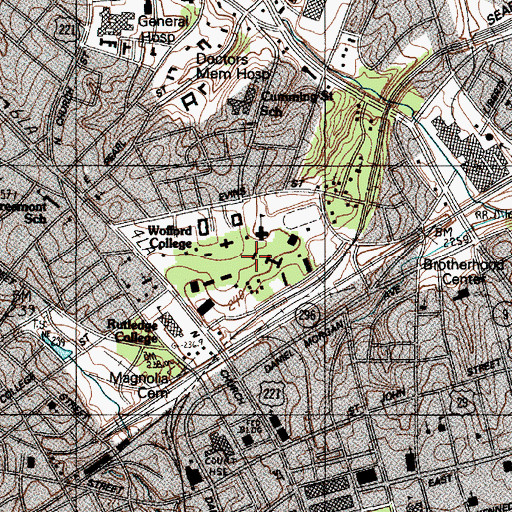 Topographic Map of Whiteford Smith Library, SC