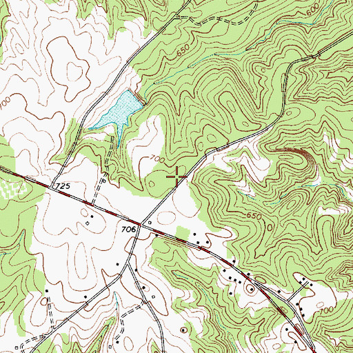 Topographic Map of Willis Grove School (historical), SC