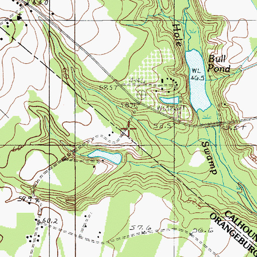 Topographic Map of Mount Cromer Church (historical), SC