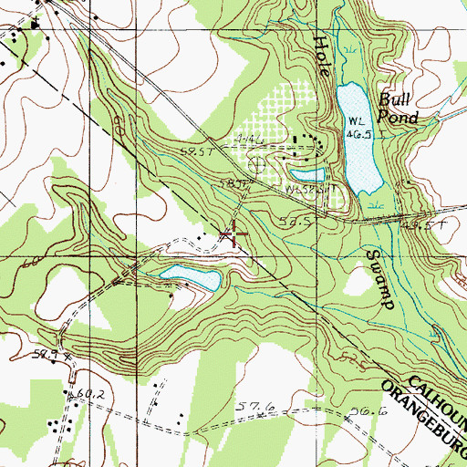 Topographic Map of Mount Cromer School (historical), SC