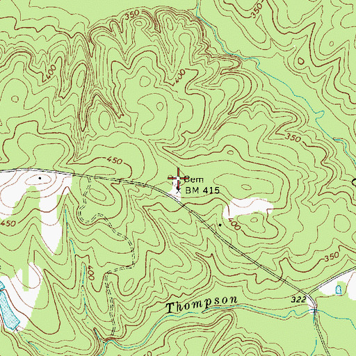 Topographic Map of Antioch Cemetery, SC