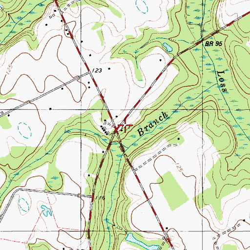 Topographic Map of Bethel School (historical), SC