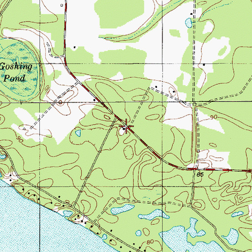 Topographic Map of Church of God, SC