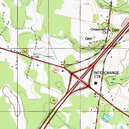 Topographic Map of Little Star Church (historical), SC