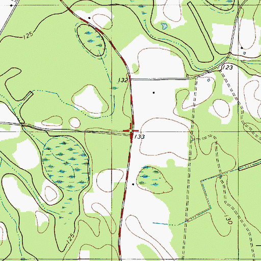 Topographic Map of New Zion Church (historical), SC