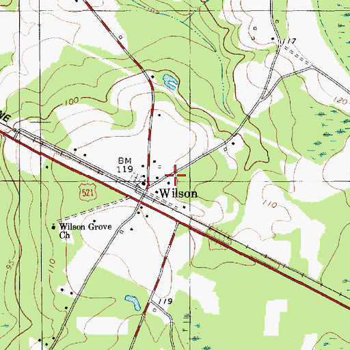 Topographic Map of Wilson School (historical), SC