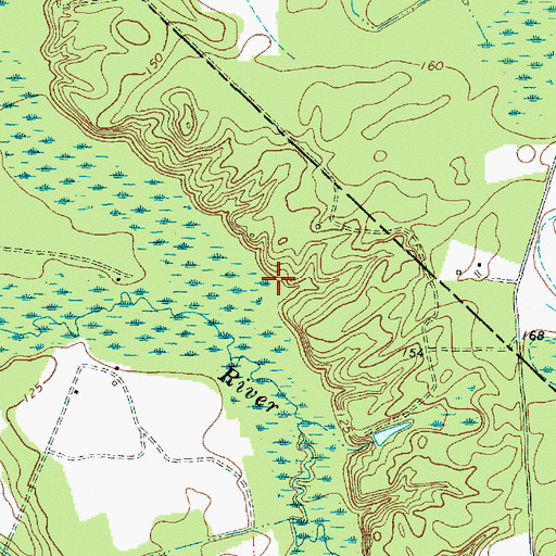 Topographic Map of McRae Mill (historical), SC