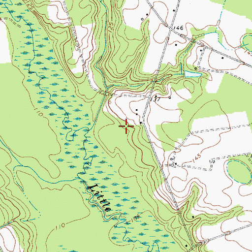 Topographic Map of Verges Chapel (historical), SC