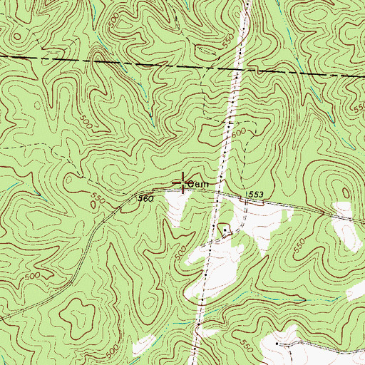Topographic Map of Dennis Crosby Cemetery, SC