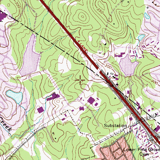 Topographic Map of Columbiana Centre Shopping Center, SC