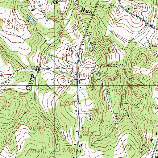 Topographic Map of Bethel (historical), SC