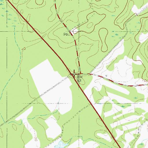 Topographic Map of Ruddell (historical), SC