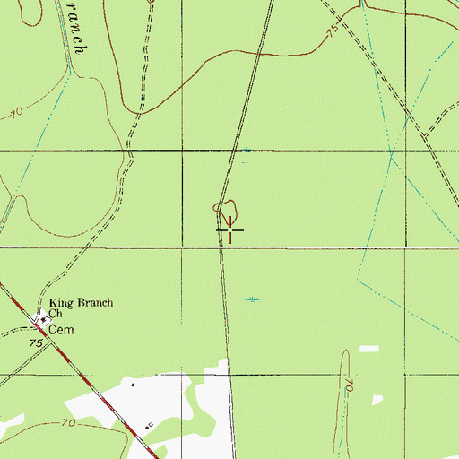 Topographic Map of Brighton School (historical), SC