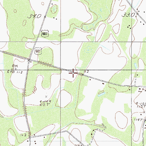 Topographic Map of Crapsedale School (historical), SC