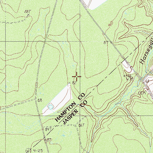 Topographic Map of Horsegall School (historical), SC