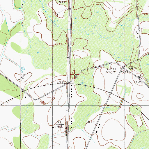 Topographic Map of Russel School (historical), SC