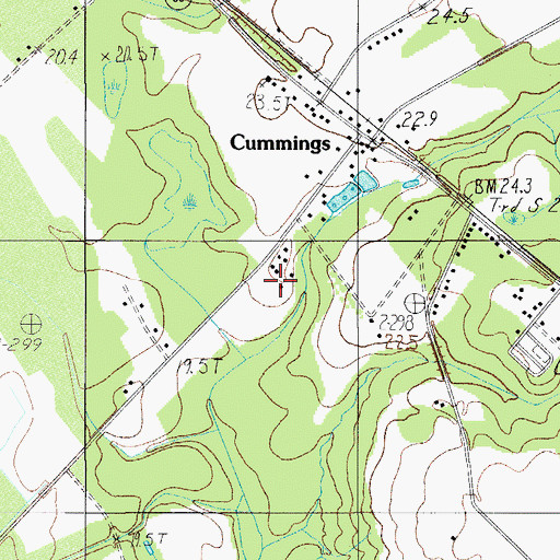 Topographic Map of Tram Road School (historical), SC