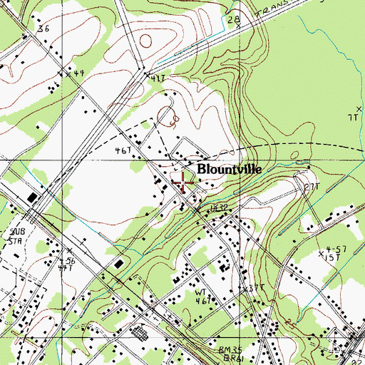 Topographic Map of Yemassee School (historical), SC