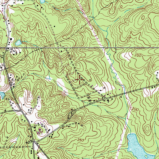 Topographic Map of Arlington Estates, SC