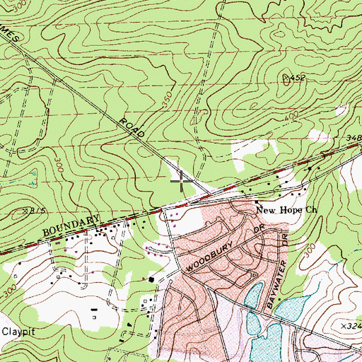 Topographic Map of Arthur Davis Church (historical), SC