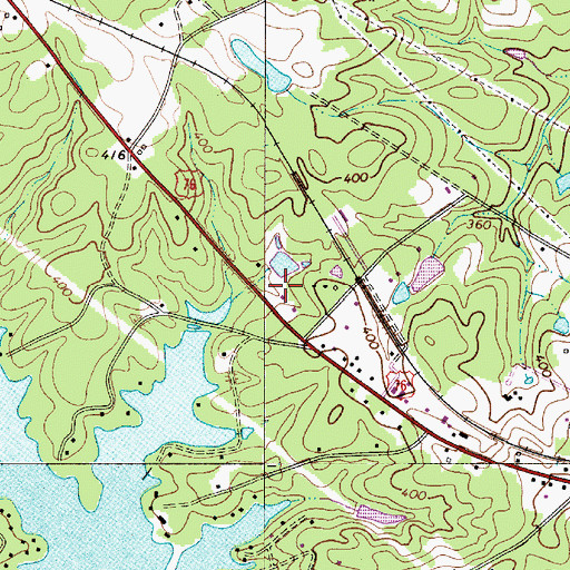 Topographic Map of Ballentine Post Office, SC