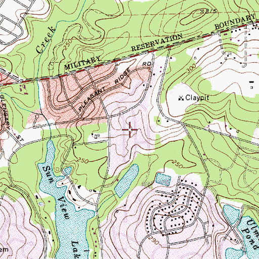 Topographic Map of Bendemeer, SC