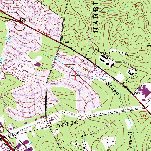 Topographic Map of Bonnie Forest, SC