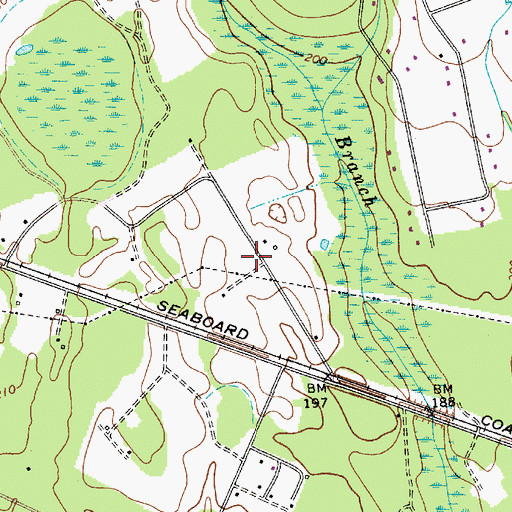 Topographic Map of Breyard Church (historical), SC