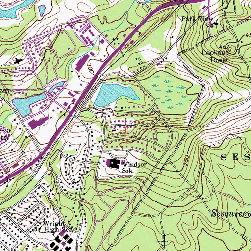 Topographic Map of Briarwood, SC