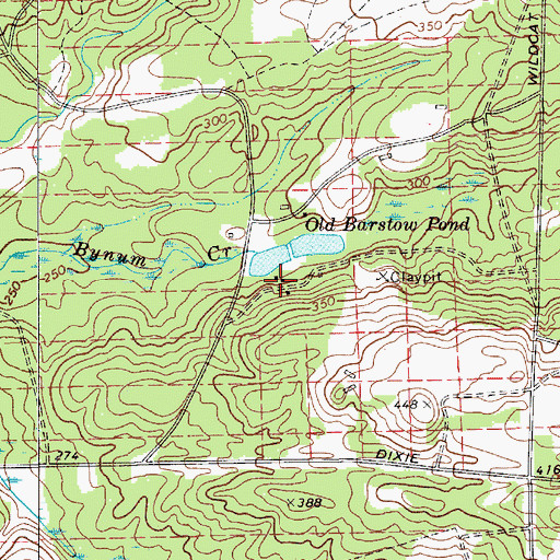 Topographic Map of Camp Barstow (historical), SC