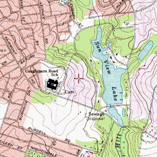 Topographic Map of Charlestowne, SC