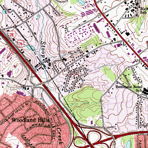 Topographic Map of Chartwell, SC