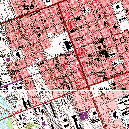 Topographic Map of Church of Christ, SC
