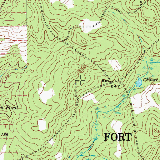 Topographic Map of Colonels Creek Church (historical), SC