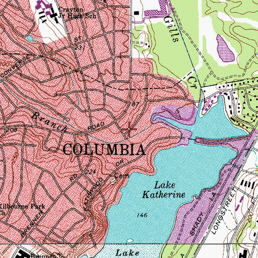 Topographic Map of Deaswood, SC