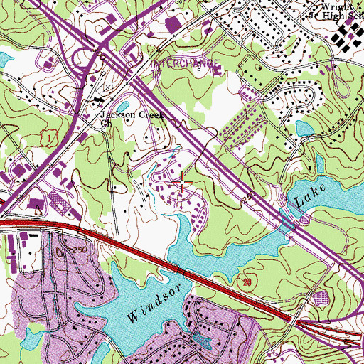 Topographic Map of East Lake Hills, SC