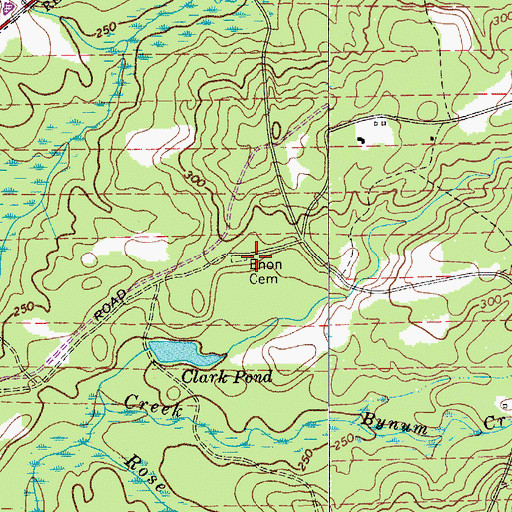 Topographic Map of Enon Church (historical), SC