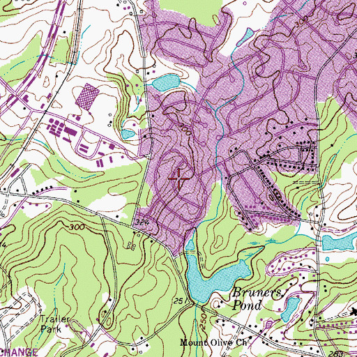 Topographic Map of Farrowoods, SC