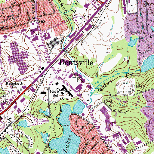 Topographic Map of Fashion Place Shopping Center, SC