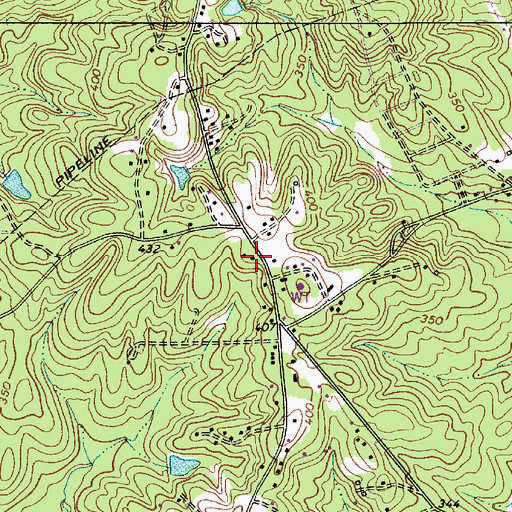 Topographic Map of Flake Hill School (historical), SC