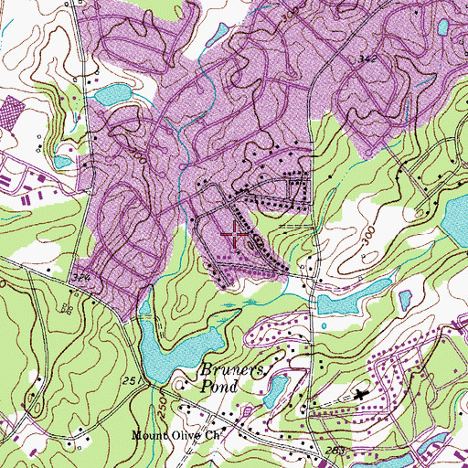 Topographic Map of Folkestone, SC