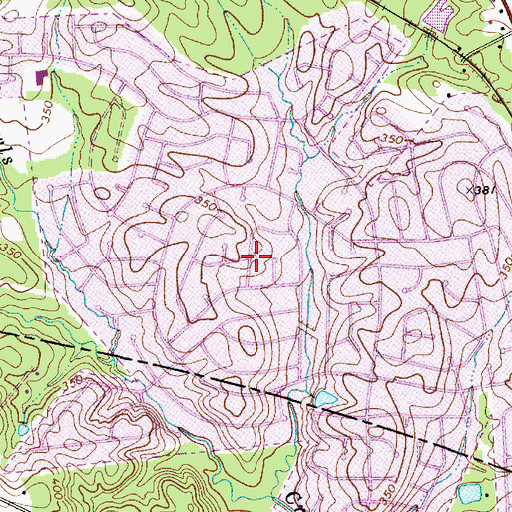 Topographic Map of Friarsgate, SC