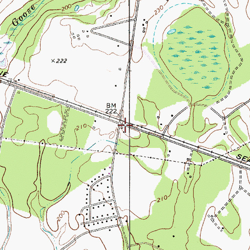 Topographic Map of Gallman School (historical), SC