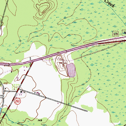Topographic Map of Garners Quarter (historical), SC