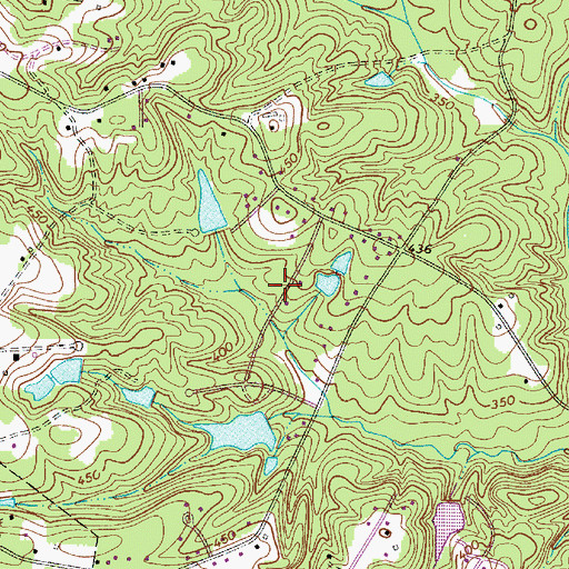 Topographic Map of Green Acres, SC