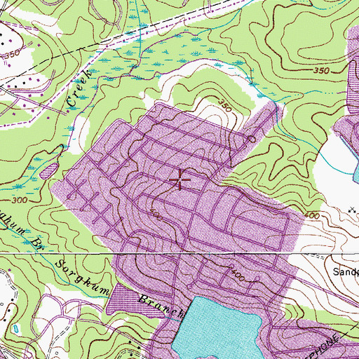 Topographic Map of Green Springs, SC