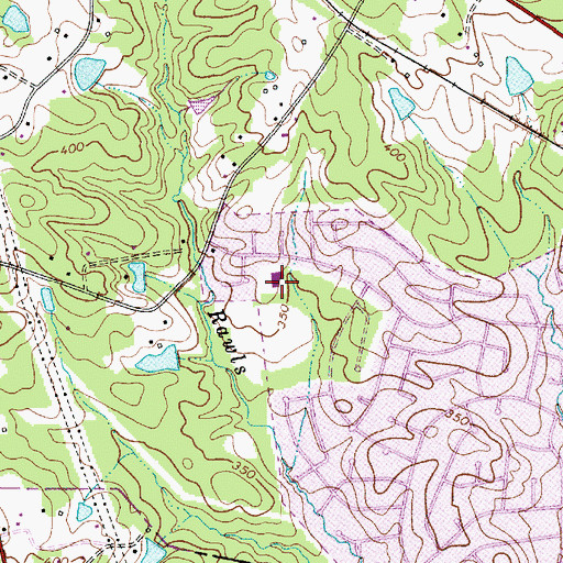 Topographic Map of H E Corley Elementary School, SC