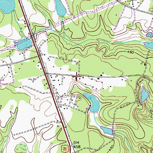 Topographic Map of Holiness Church, SC