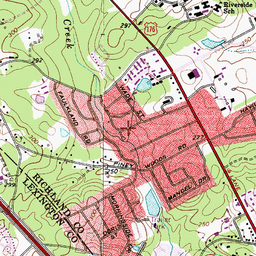 Topographic Map of Homewood Terrace, SC